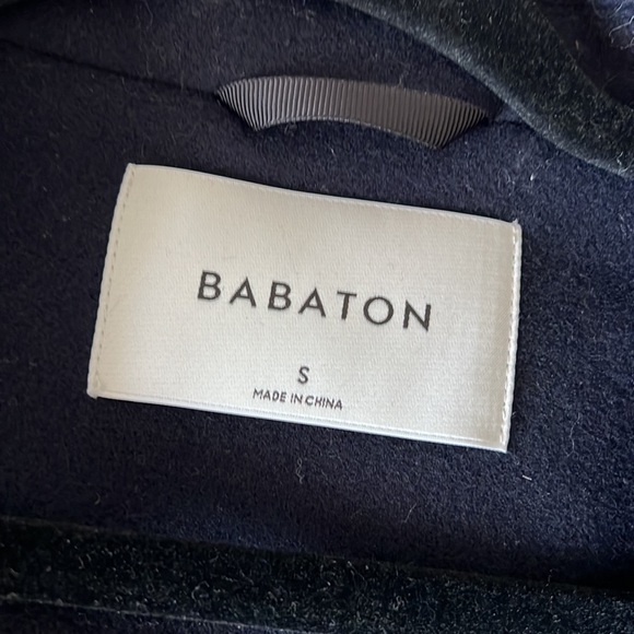 Aritzia Babaton Stedman Navy Coat - Picture 4 of 4